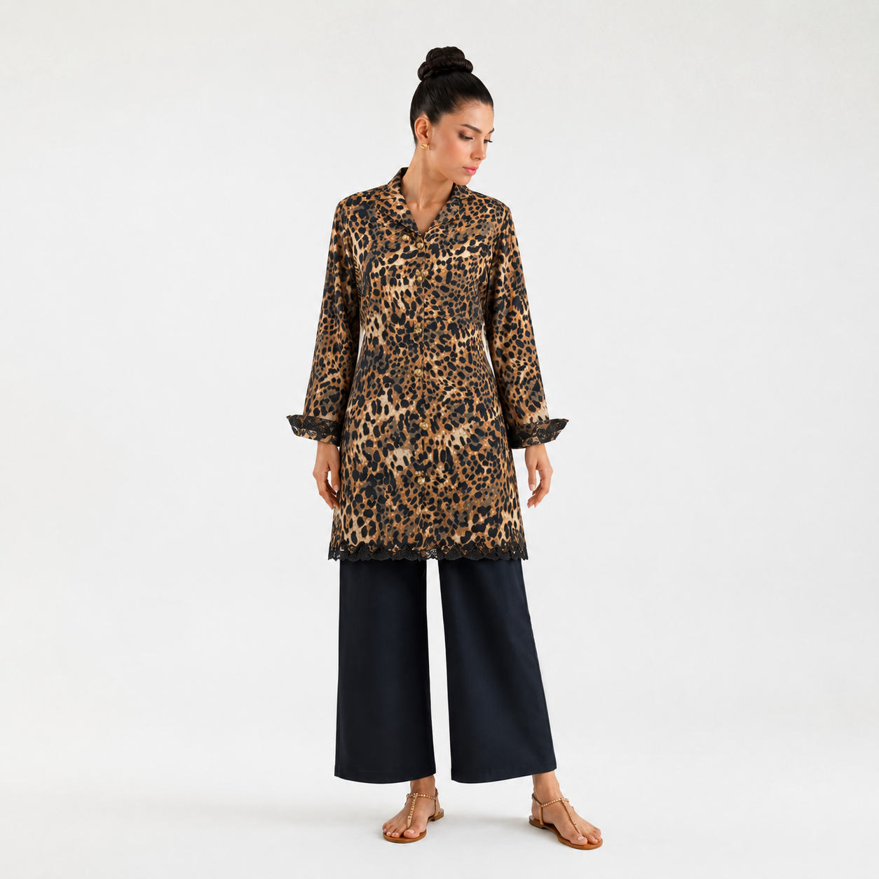 Women's Leopard Print Tunic